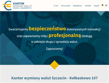 Tablet Screenshot of kantor-kolbaskowo.pl